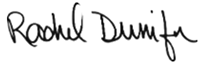Rachel Dunifon's signature