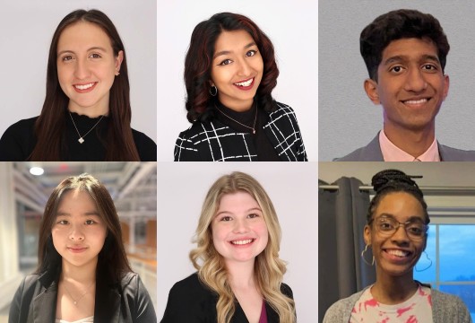 Six students in the first cohort of BCTR Scholars