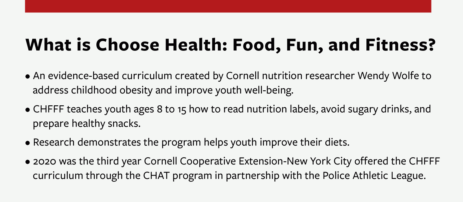 NYC Youth Choose Health