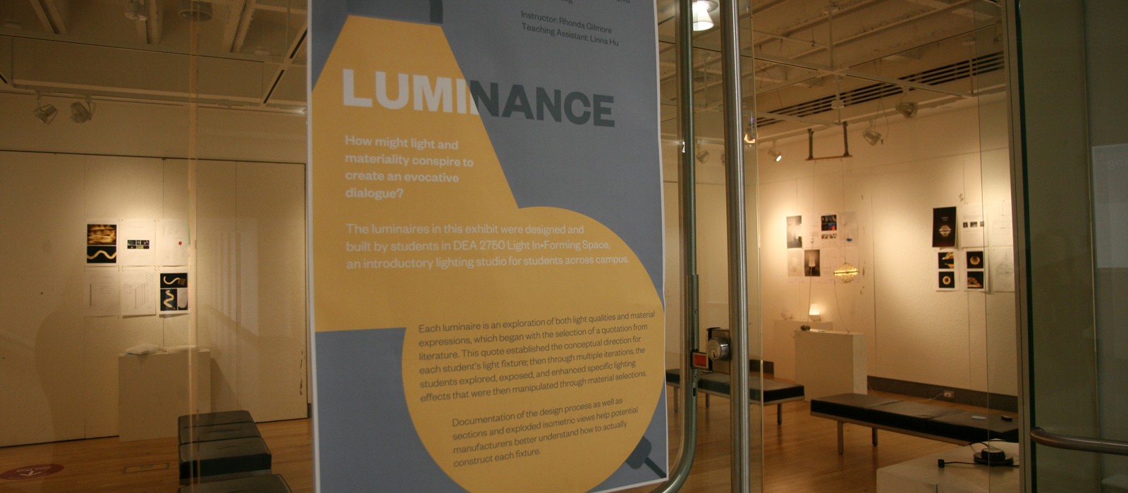 2021 LUMINANCE exhibition with poster announcement