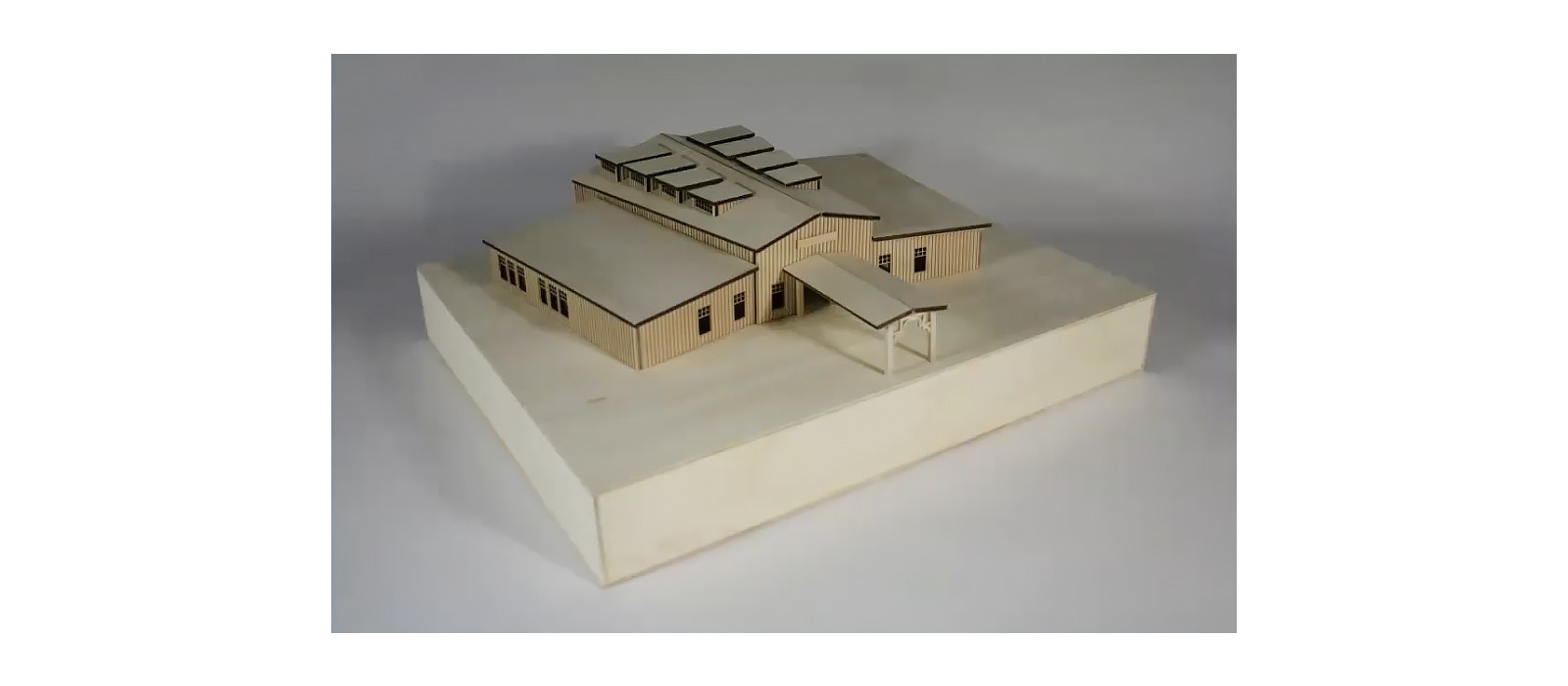 a small model of a building