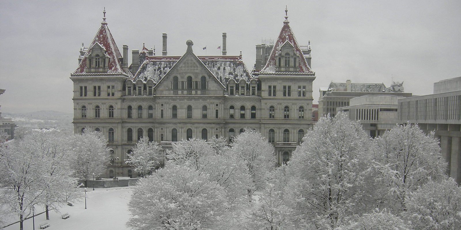 snow storm in Albany