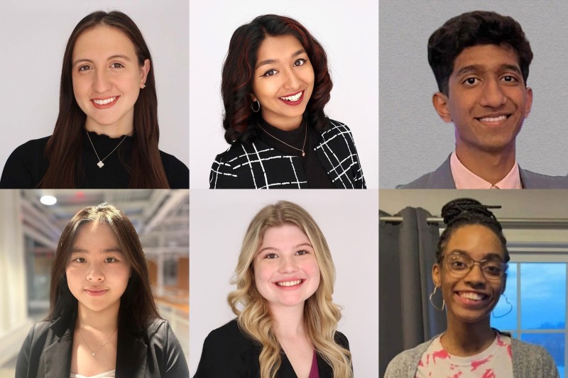 Six students in the first cohort of BCTR Scholars