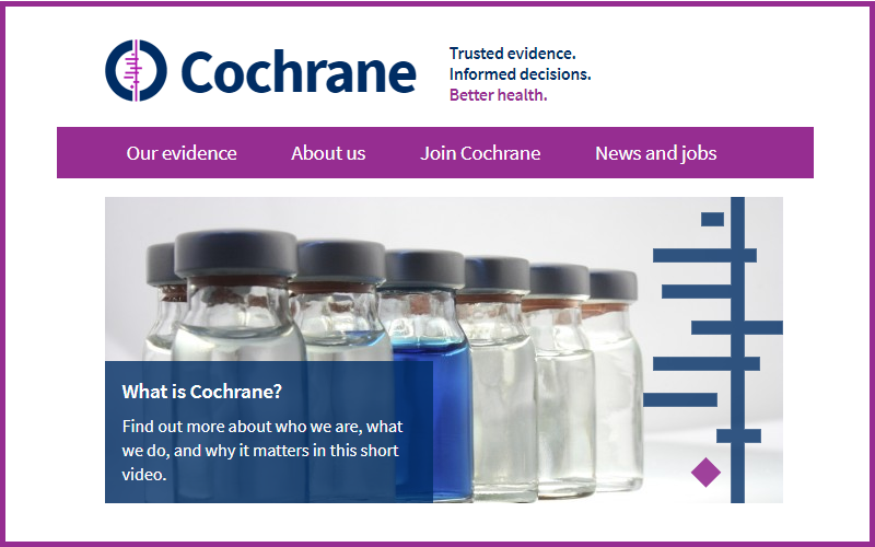 Cochrane website
