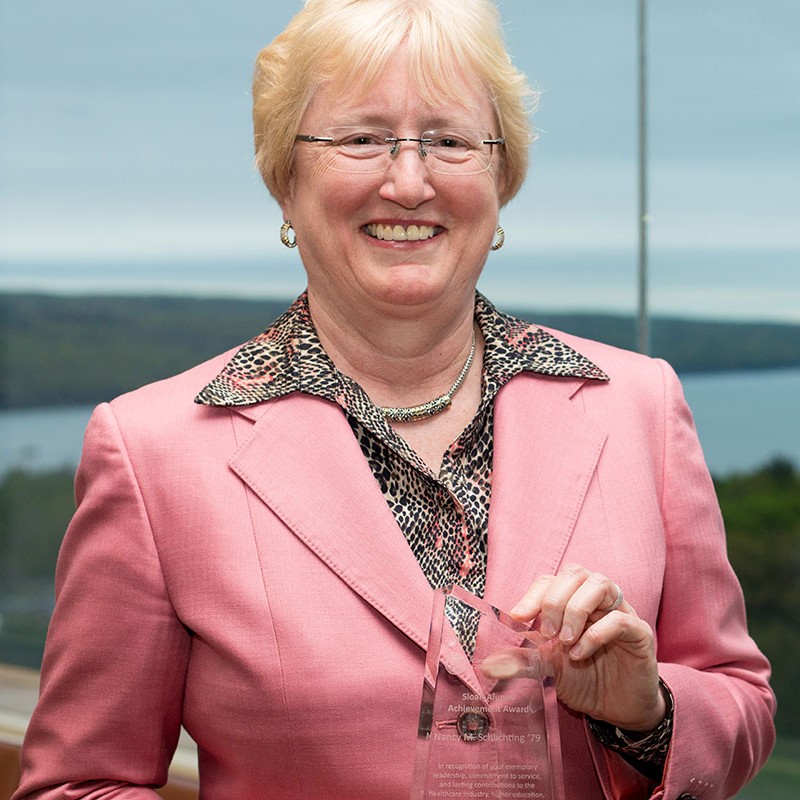 Nancy S. Wagner with alumni award