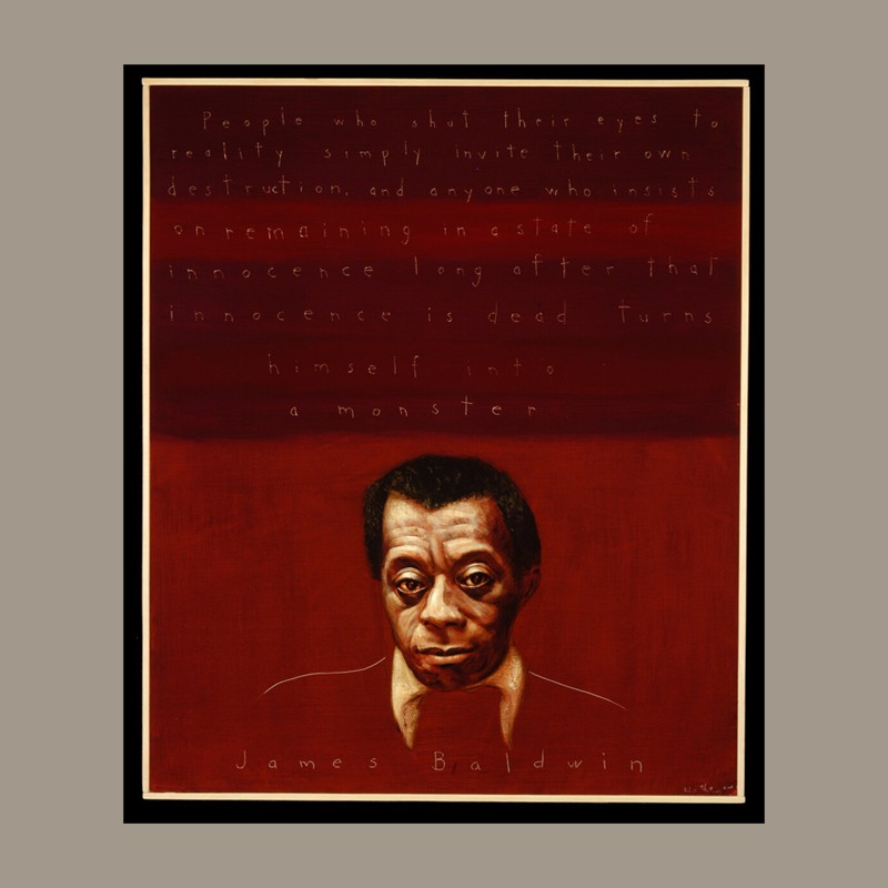 painting of James Baldwin by Robert Shetterly