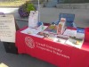 informational table at farmers market